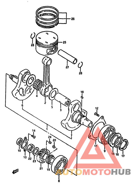 Вал коленчатый