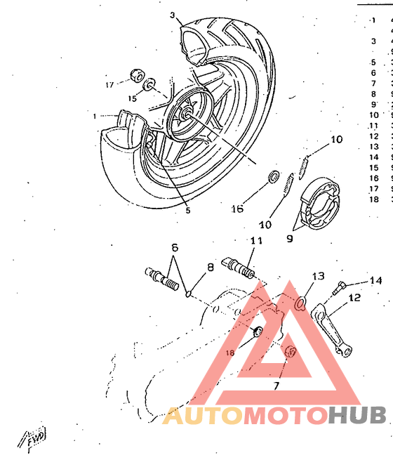 Переднее колесо