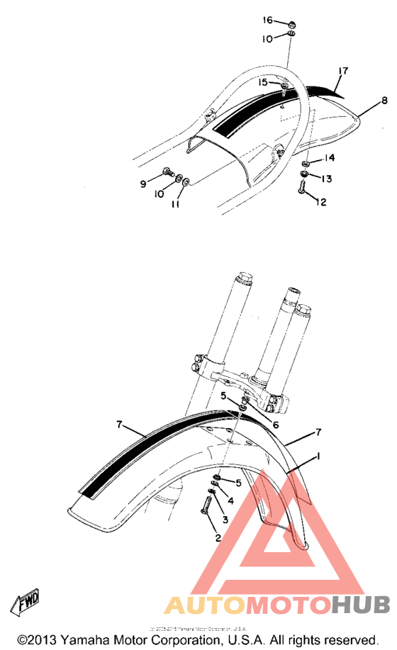 Front fender - rear fender
