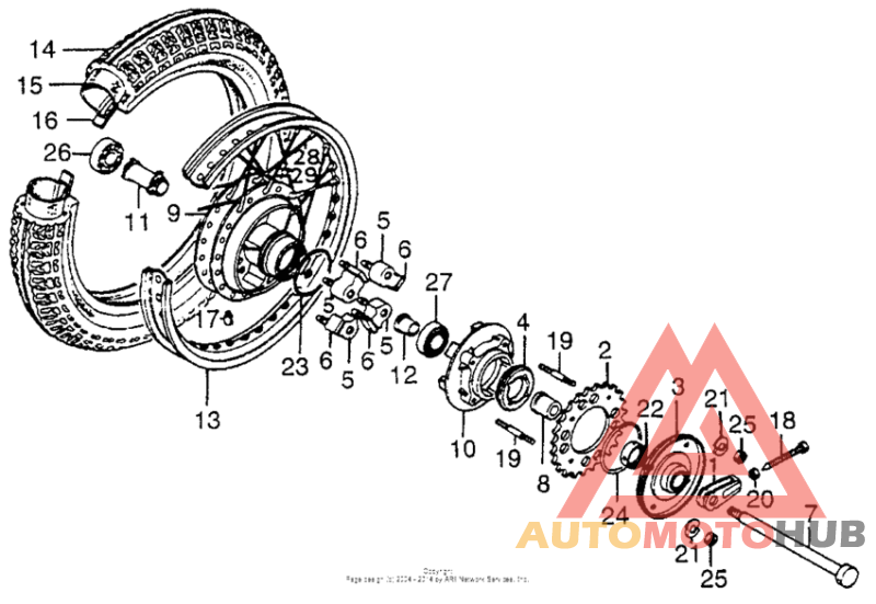 Переднее колесо