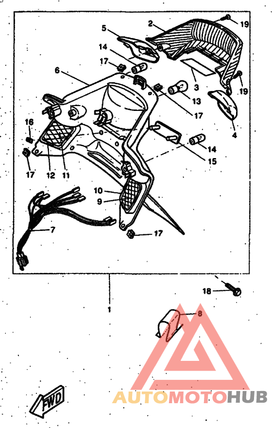 Taillight unit ass`y