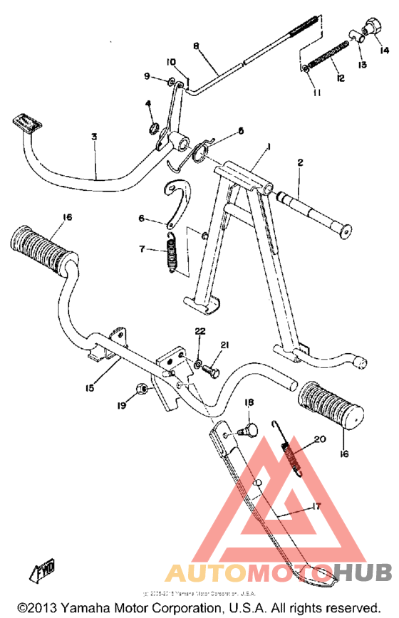 Stand - footrest - brake pedal