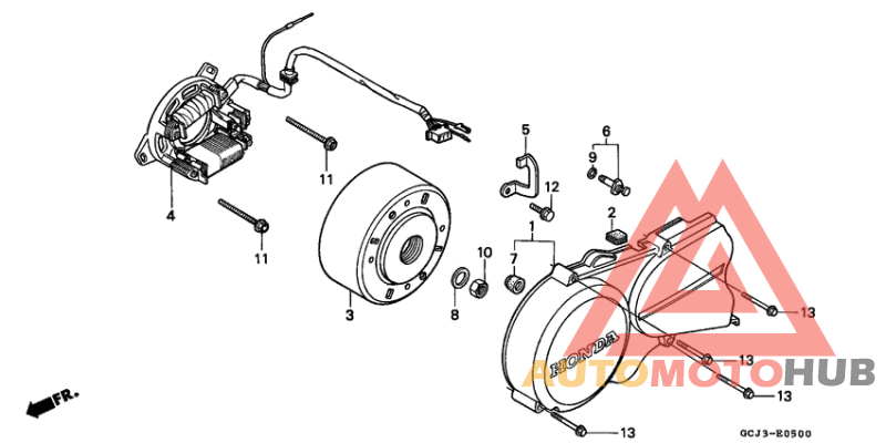 Left crankcase cover/ generator