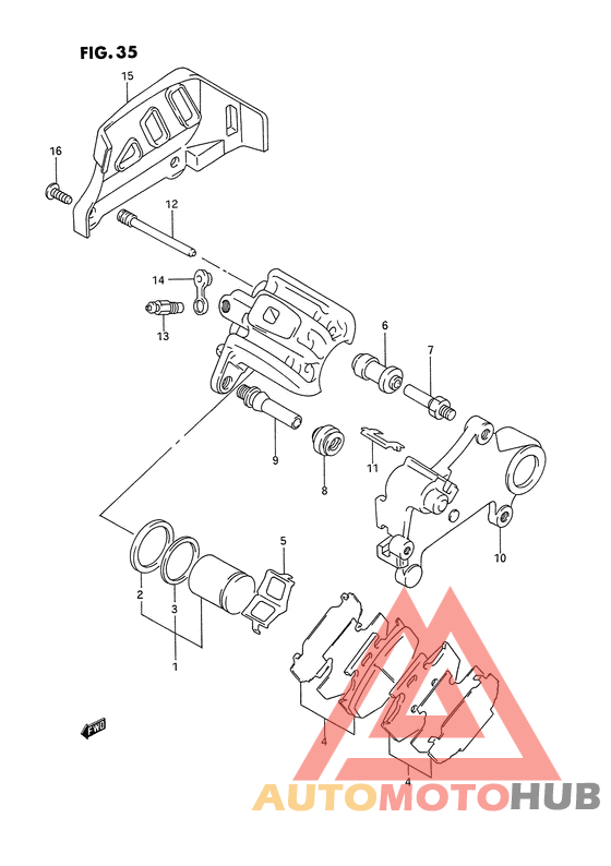 Задний суппортs