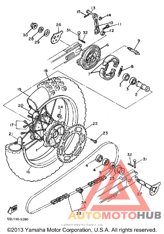 Переднее колесо