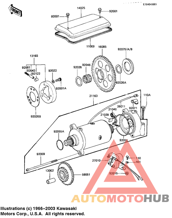 Starter motor/starter clutch