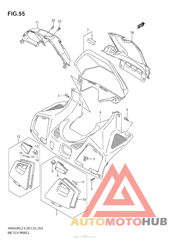 Meter Panel (An650A L2 E28)