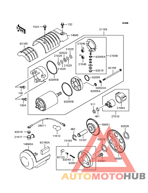 Starter motor/starter clutch