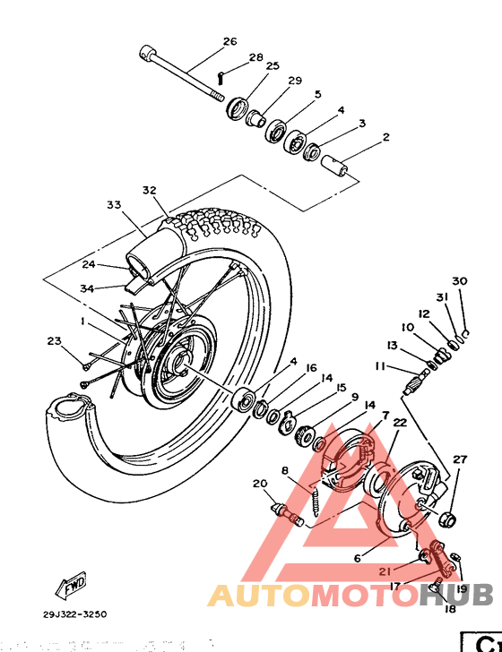 Переднее колесо