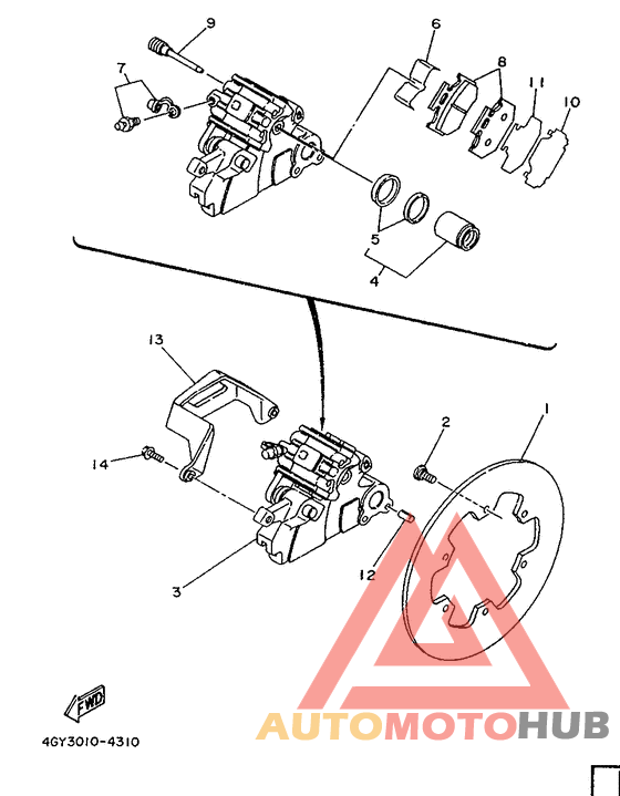 Задний суппорт