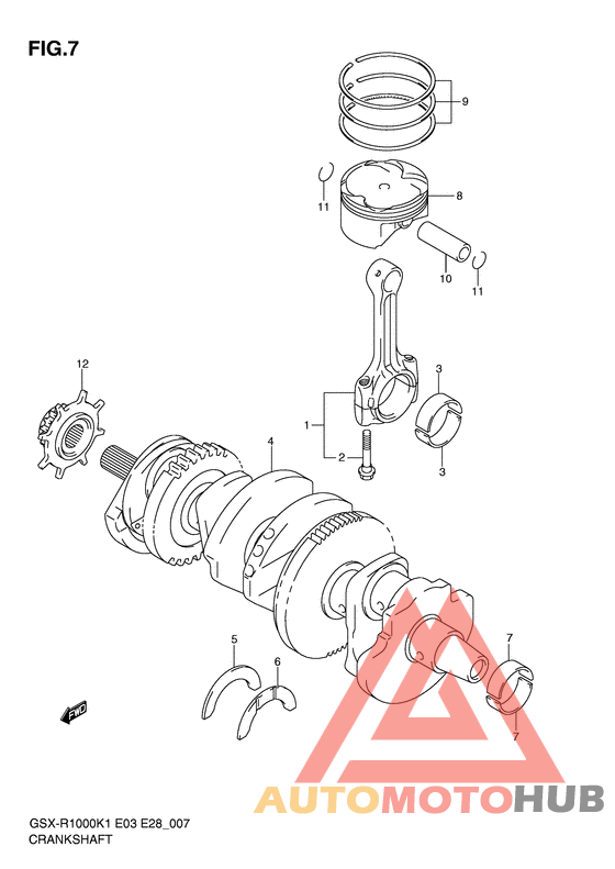 Вал коленчатый