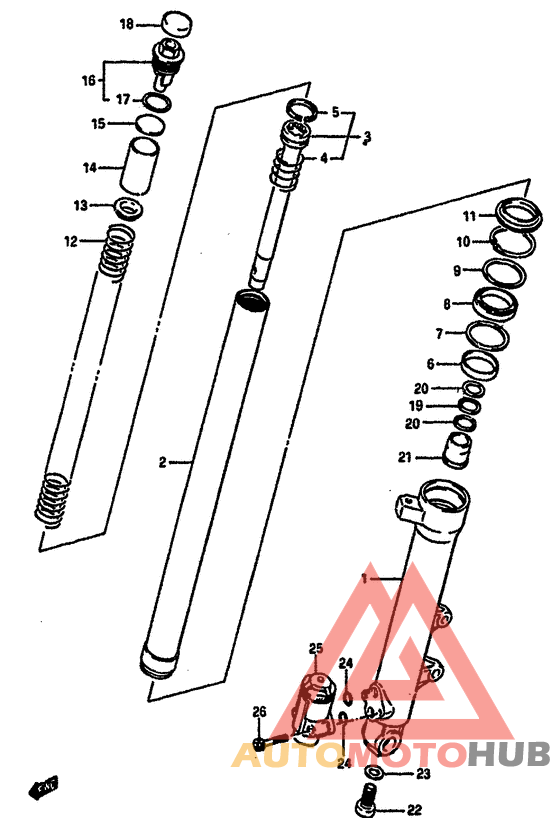 Front lh damper