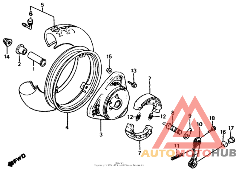 Переднее колесо