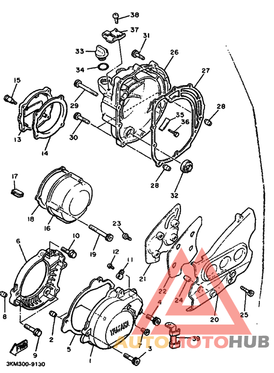 Crankcase cover ass`y  (v