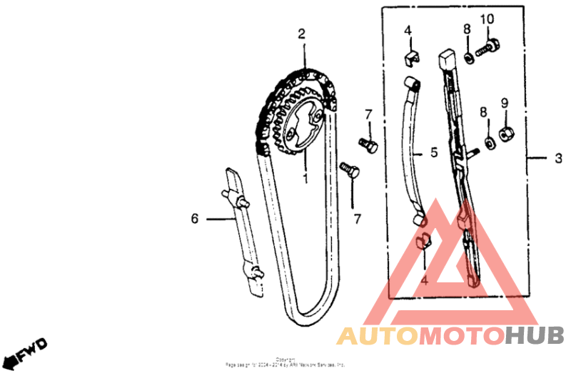 Cam chain + tensioner