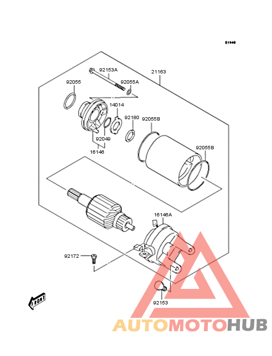 Starter motor/starter clutch