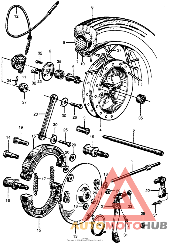 Переднее колесо