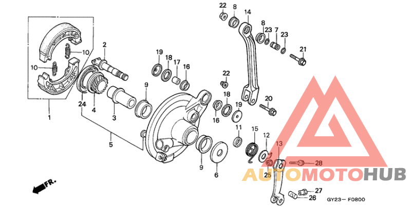 Передний тормоз