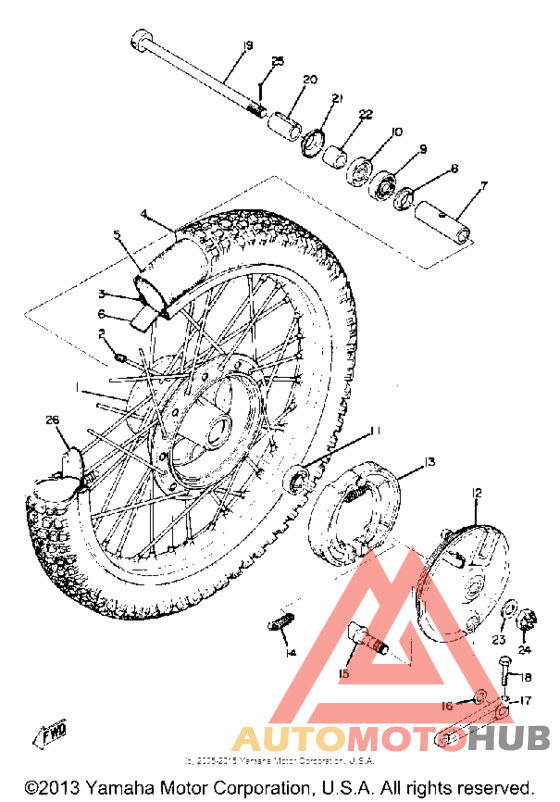 Переднее колесо