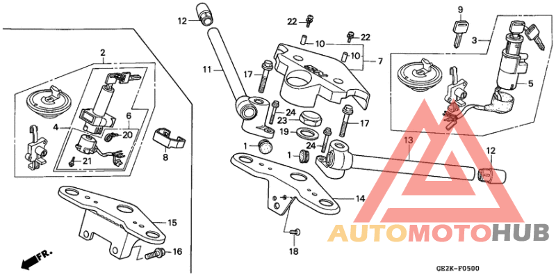 Handle pipe/top bridge