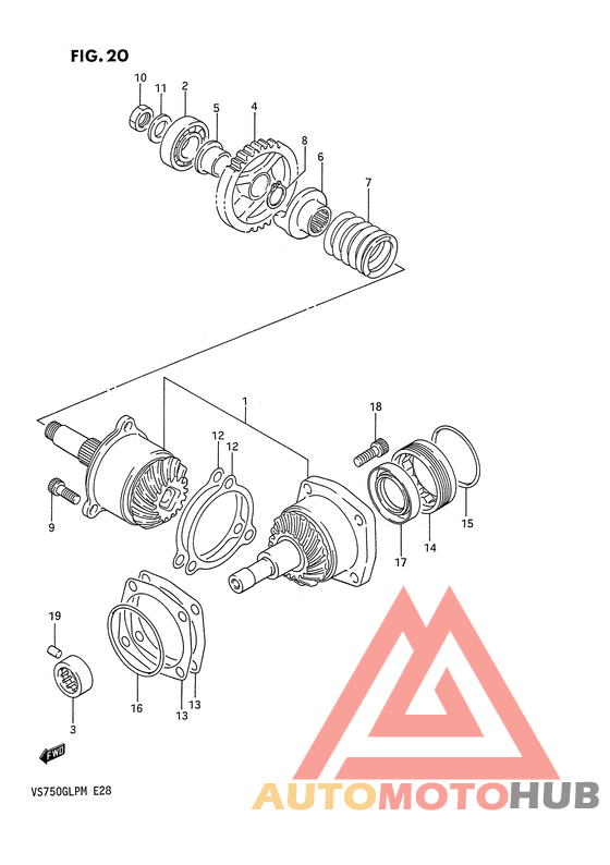Secondary drive gear