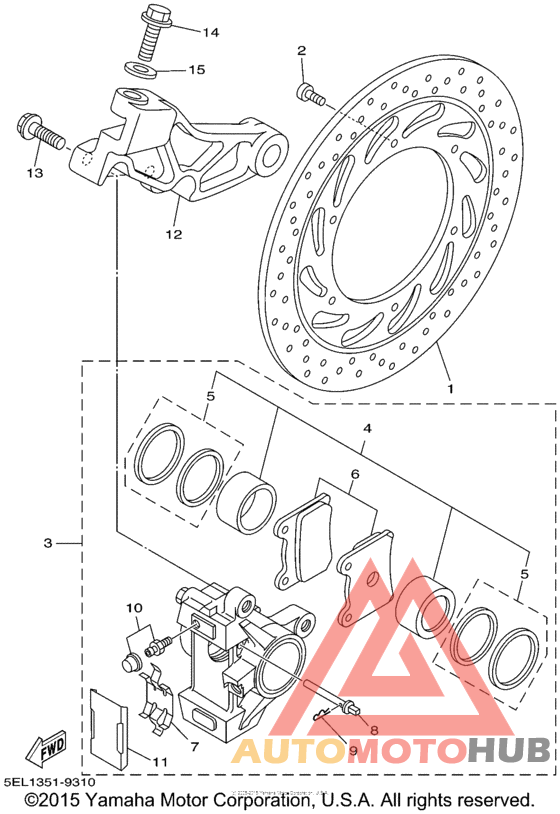 Задний суппорт