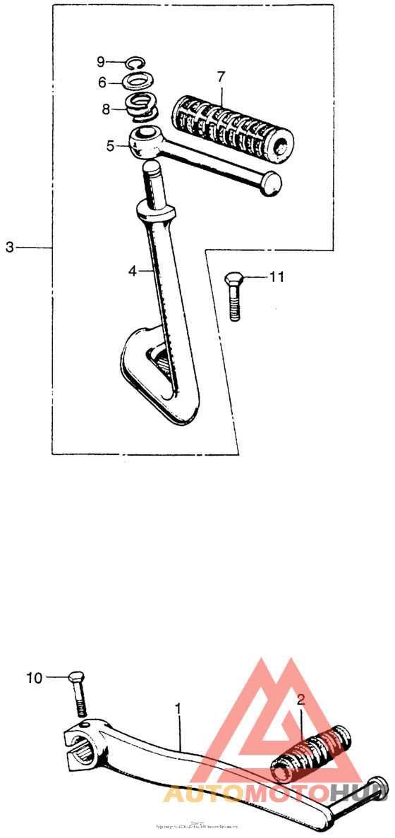 Change pedal + kick starter arm