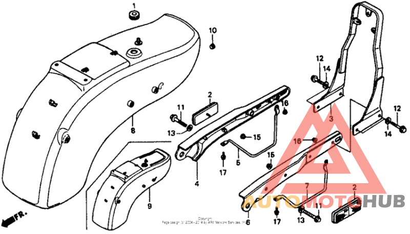 Задний бампер
