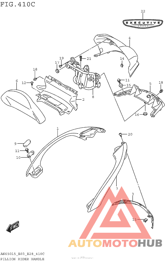 Pillion Rider Handle (An650Zl5 E28)