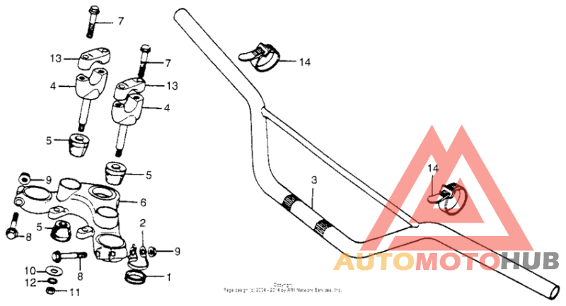 Handlebar + top bridge