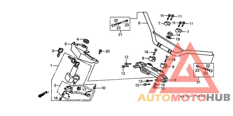 Handle pipe/top bridge