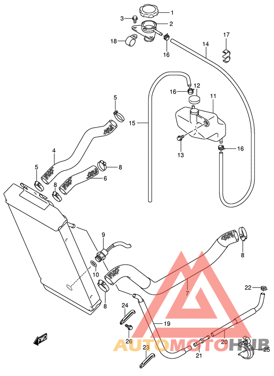 Радиатор hose