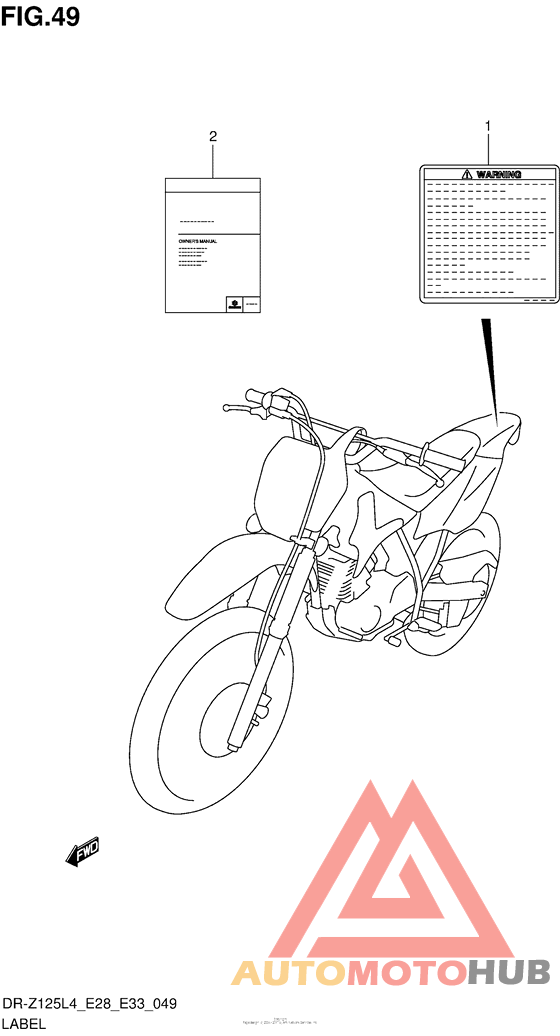 Label (Dr-Z125L4 E28)