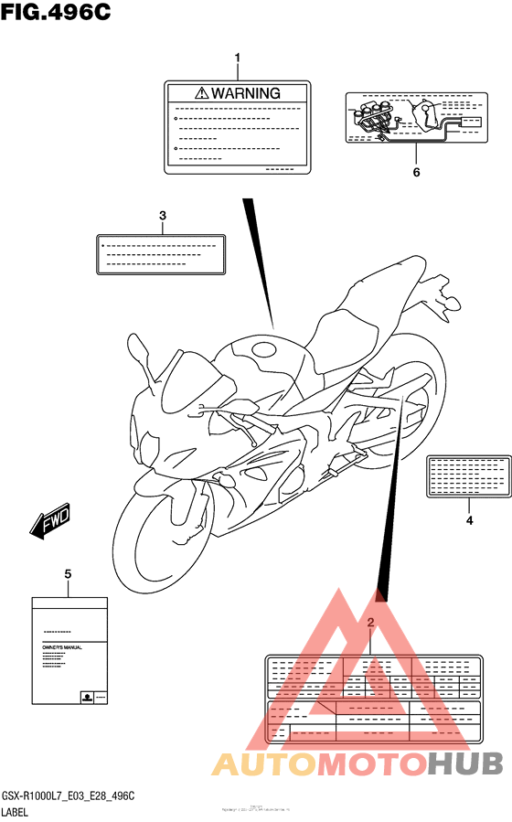 Label (Gsx-R1000L7 E33)