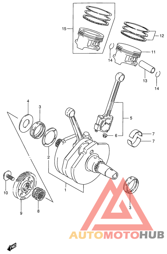 Вал коленчатый