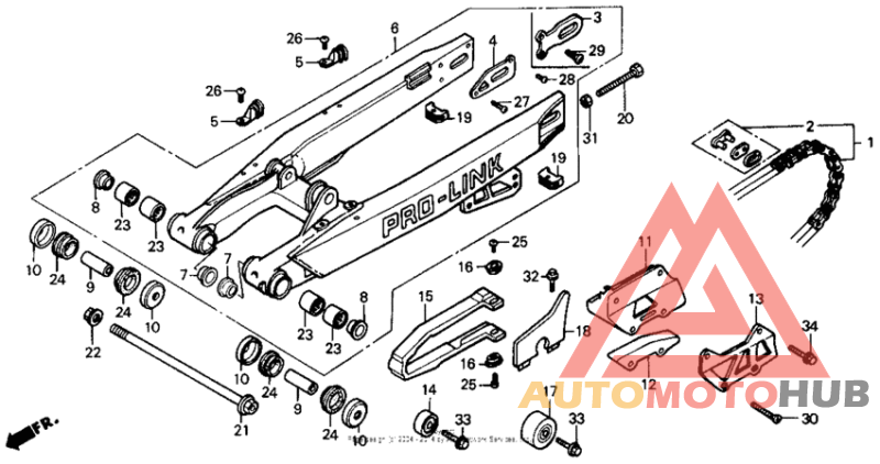 Swingarm 87-88