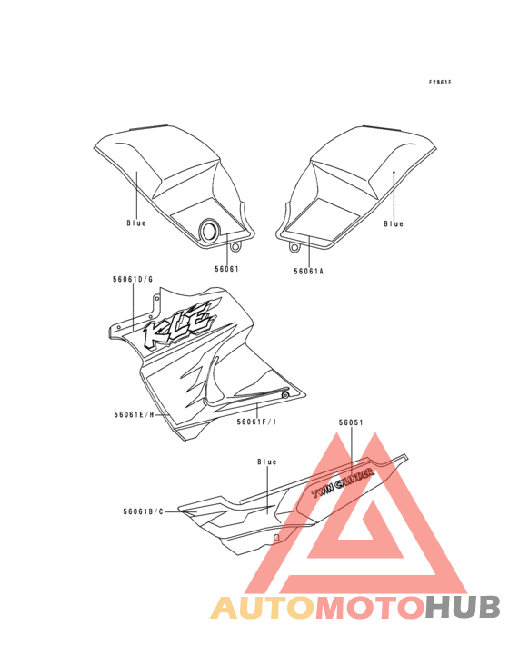 Decals(blue)(kle500-a7/a8)