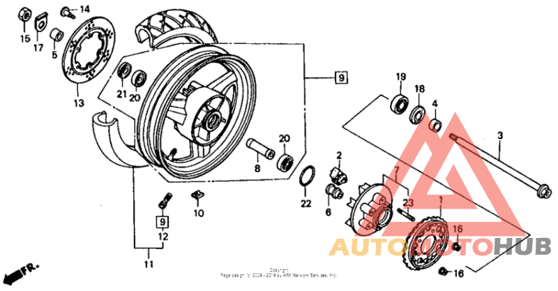 Переднее колесо