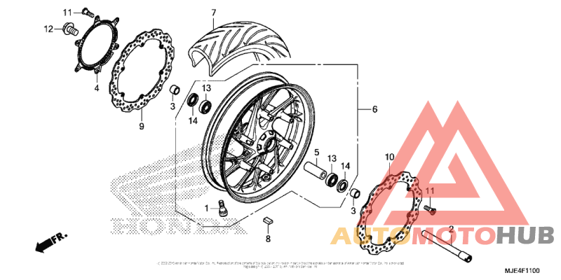 Переднее колесо