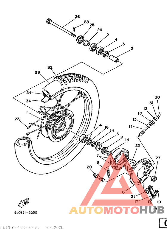 Переднее колесо