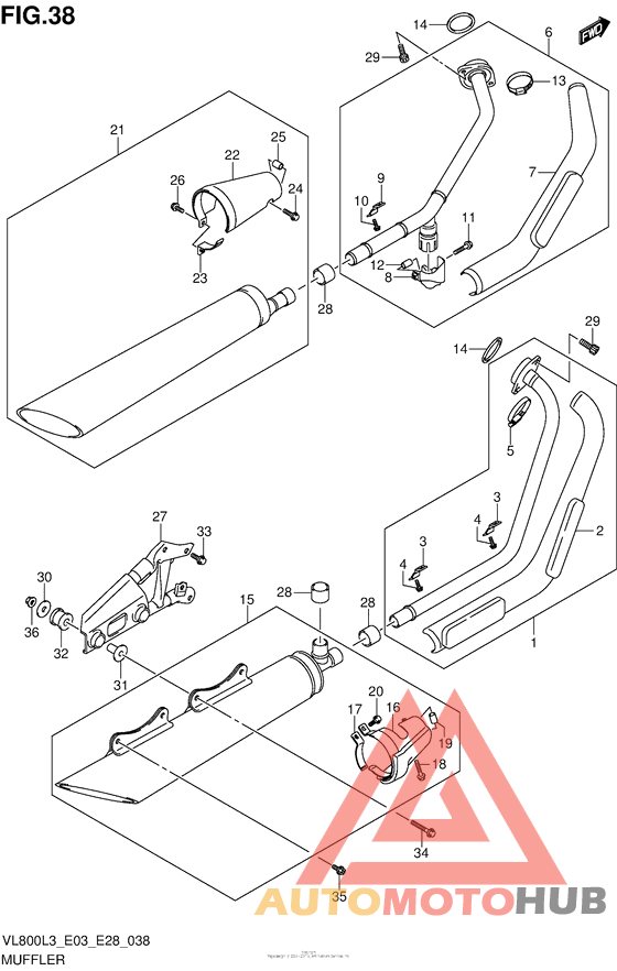 Muffler (Vl800L3 E28)