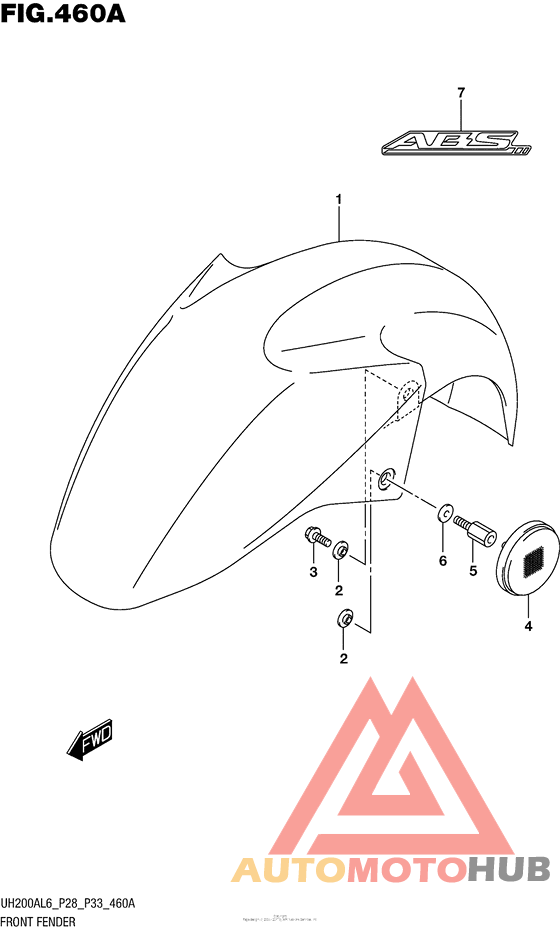 Front Fender (Uh200Al6 P28)