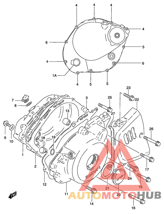 Crankcase cover ass`y  (v
