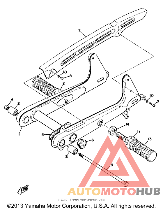 Rear arm - chain case