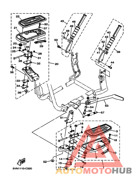 Support & repose pied