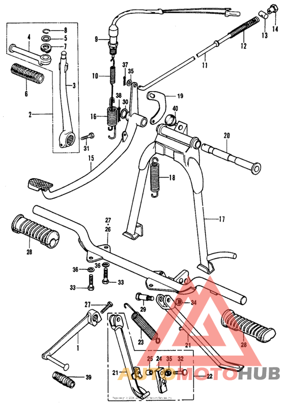 Main stand + step bar