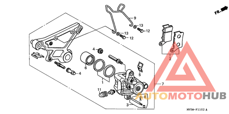 Задний суппорт