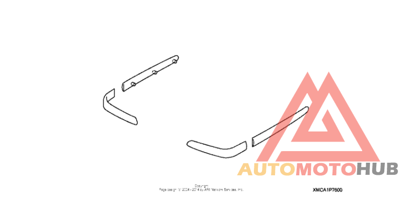 Saddlebag molding kit (chrome)