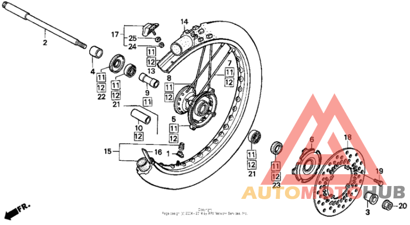 Front wheel 92-94