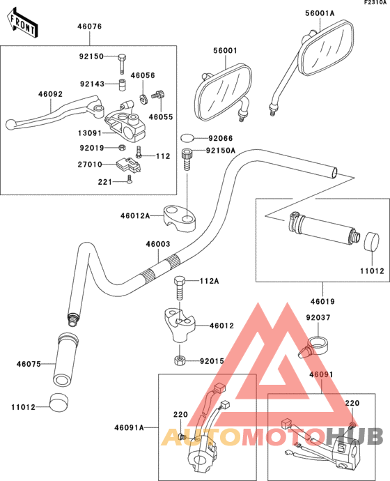 Handlebar(vn800-b2/b3/b4/b5)